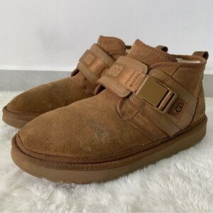 UGG 1118570 Men's Chestnut Brown Neumel SnapBack Tan Suede Boots Size 10